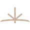 Ekena Millwork Alberta Smooth Timber Gable Bracket, Douglas Fir, 72"W x 36"H x 1 1/2"D x 3 1/2"F, 12/12 Pitch GBW072X36X0204ALB00SDF - alternate 1